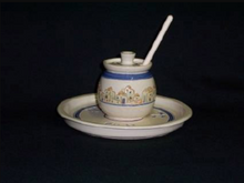 Load image into Gallery viewer, Honey and Apple Set with Hebrew Prayer C10, C10J